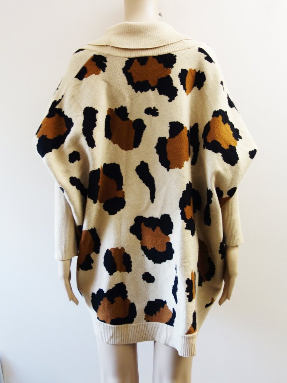 Philosophy Republic Clothing Leopard Print Cardigan Sweater Knit (S) EUC - Picture 8 of 11